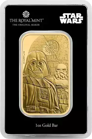 Złota sztabka 1 uncja Star Wars Dark Side The Royal Mint